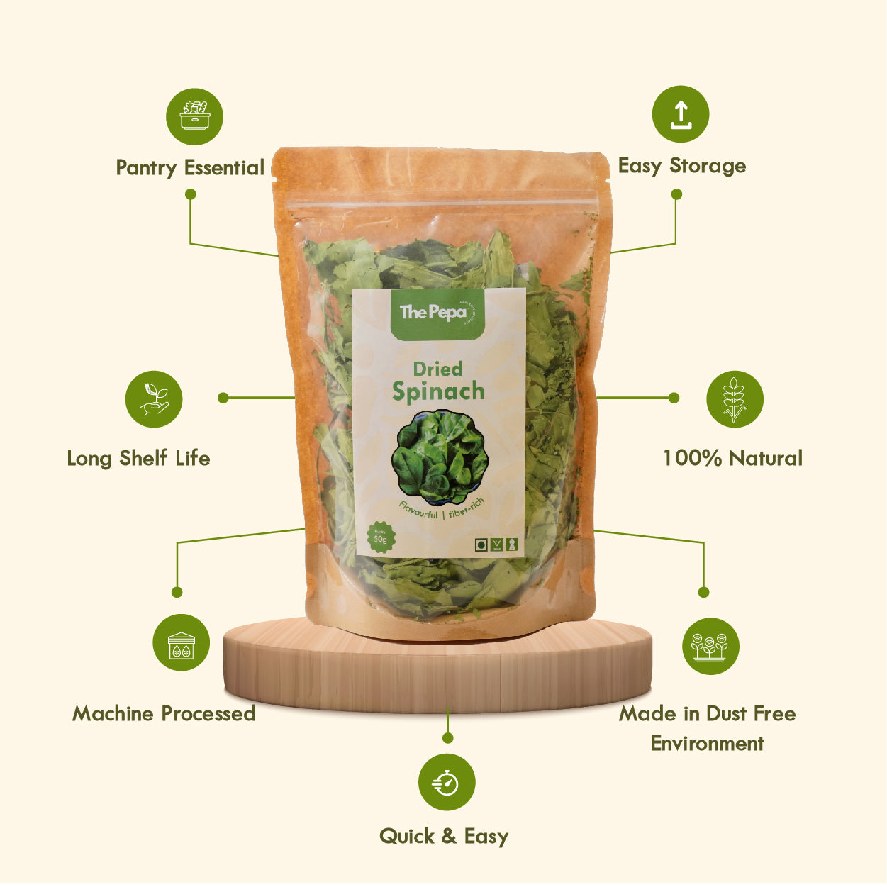 Dried Spinach