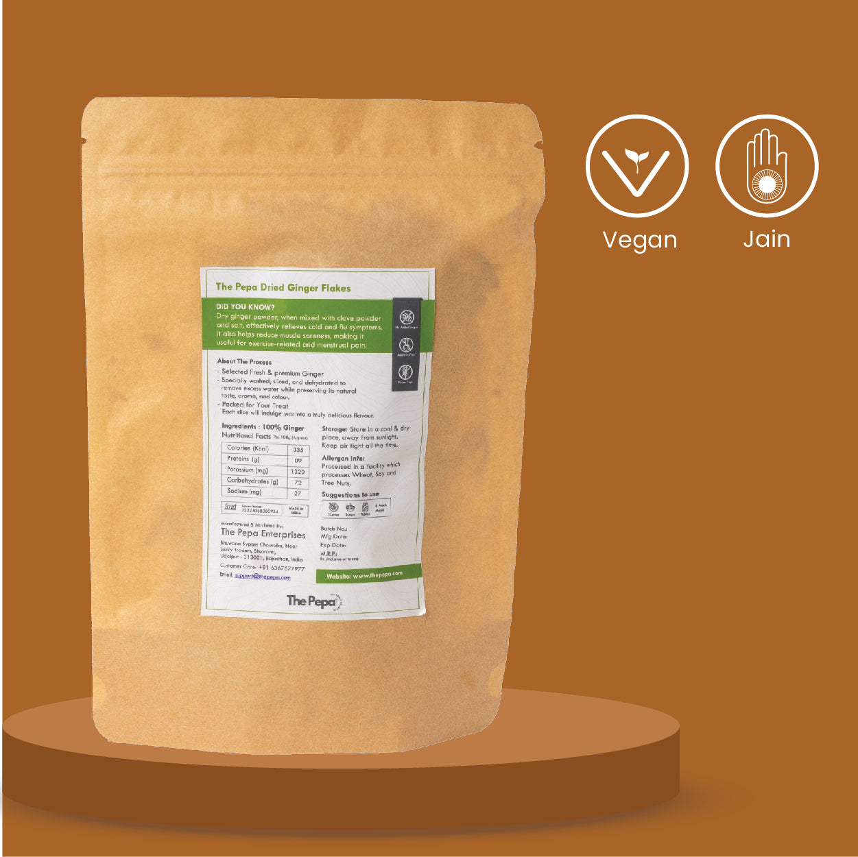 Dried Ginger Flakes