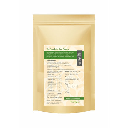 Dried Raw Papaya