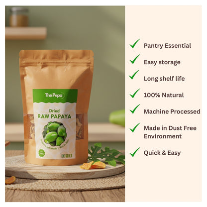 Dried Raw Papaya