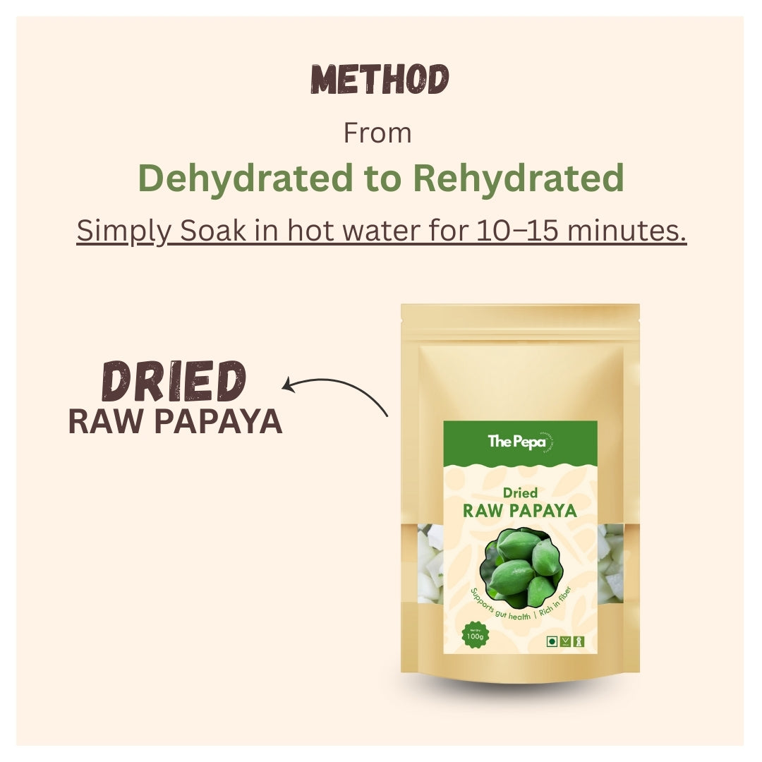 Dried Raw Papaya