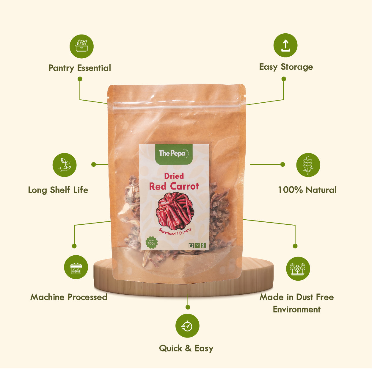 Dried Red Carrot